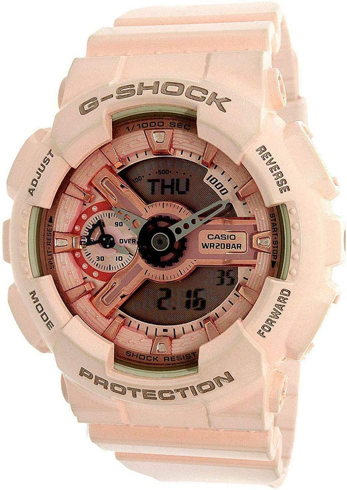Sports Watch Gold and Pink Dial Pink Quartz Ladies - Image 3
